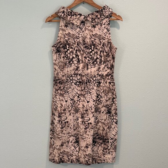 Ellen Tracy  Sleeveless Snake‎ Print Sheath Dress Size 6P - Picture 6 of 10